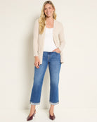 Oatmeal $|& Heimious Cozy Ribbed Cardigan with Pockets - UGC On Fig