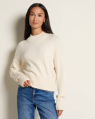 Ivory $|& by together Uptown Mock Sweater - SOF Front