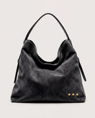 Black $|& Pretty Simple Evie Suede Hobo Shoulder Bag - Hanger Detail