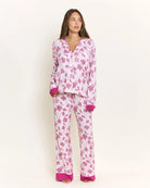 Romantic Lilac Vines $|& Honeydew All American Long PJ Set - VOF Detail