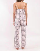 Simple Bow Plaid Cream $|& flora Ophelia Printed 3 Piece Set - Hanger Side