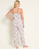 Simple Bow Plaid Cream $|& flora Ophelia Printed 3 Piece Set - SOF Back