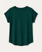 Hunter Green $|& W. by Wantable The Dolman Easy Tee - Hanger Detail