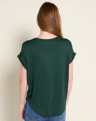 Hunter Green $|& W. by Wantable The Dolman Easy Tee - SOF Front