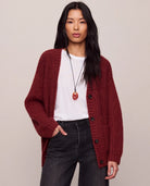 Velvet Rouge $|& Z Supply Whitmore Cardigan - VOF Detail