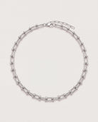 Silver $|& iishii Designs U-Link Chain Necklace - Hanger Detail