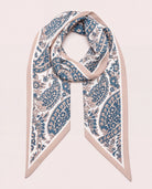 Teal $|& Joy Susan Broad Paisley Double Sided Scarf - Hanger Detail
