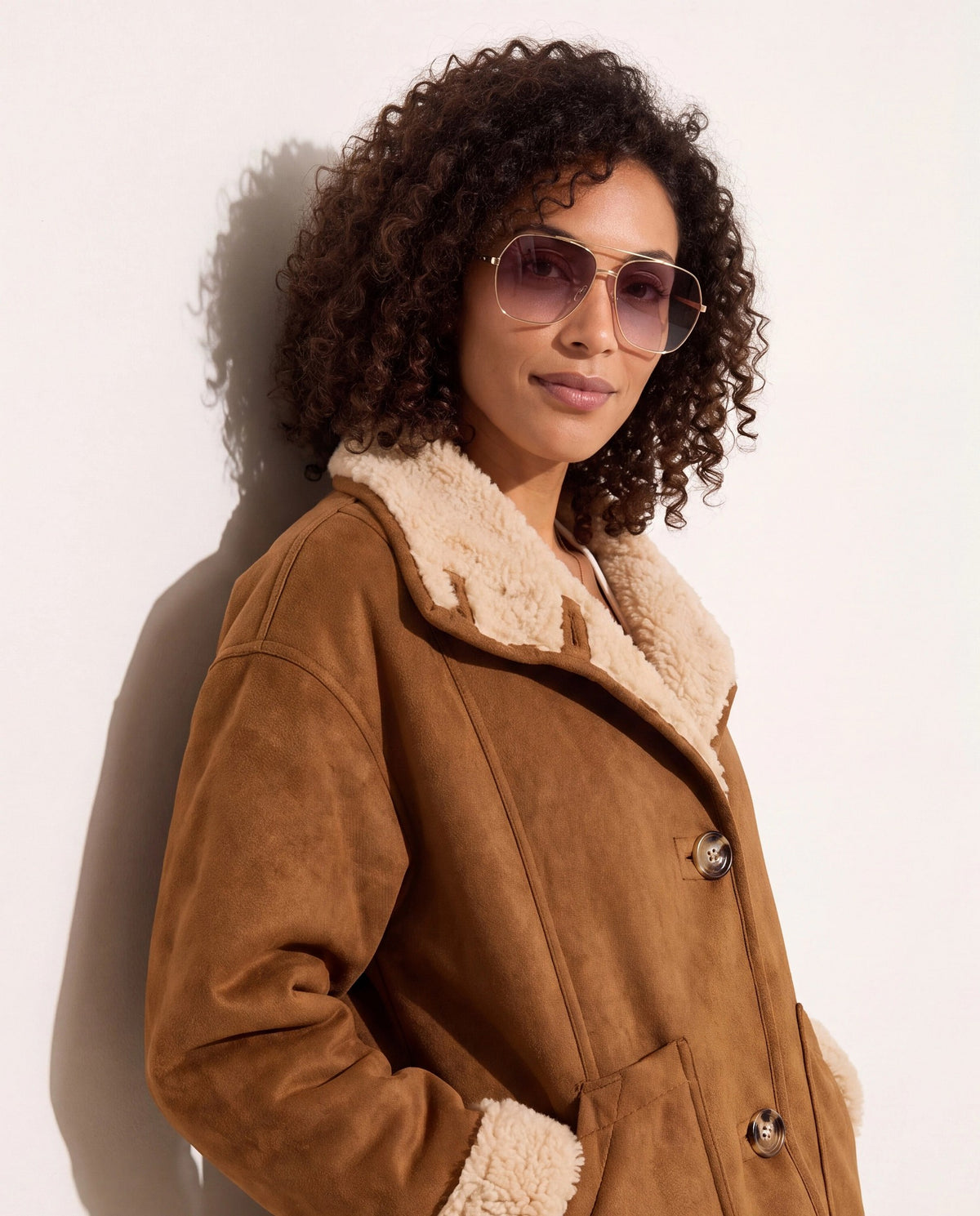 Gold/Cookie Tort $|& AIRE Celestine Sunglasses - SOF Front