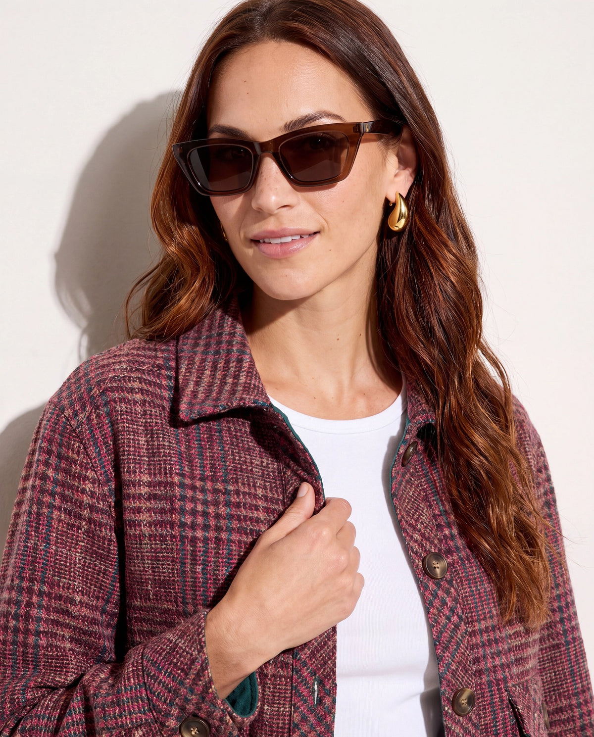 Espresso $|& AIRE Polaris Sunglasses - SOF Front