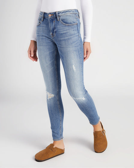 Distressed Jagger Skinny Ankle Jeans