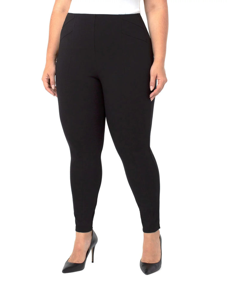 Black $|& Liverpool Reese Seamed Pull-On Legging - VOF Front