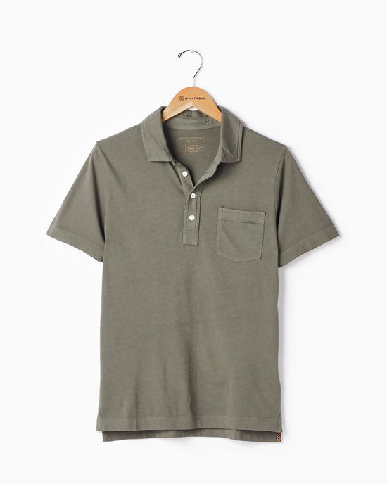 Washed Grey $|& Billy Reid Pensacola Polo - Hanger Front
