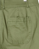 Laurel Oak $|& Democracy High Rise Double Button Utility Short - Hanger Back