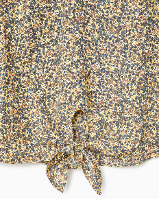 Sage $|& West Kei Sleeveless  Floral Woven Tie Front Top - Hanger Detail