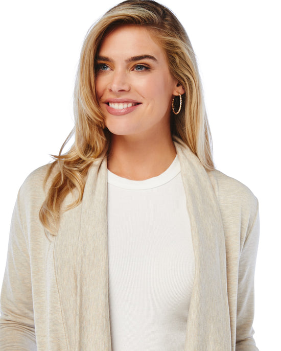 Marble $|& W. by Wantable Open Front Pocket Cardigan - SOF Detail