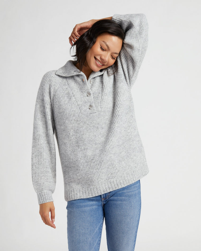 Heather Grey $|& Gentle Fawn Alden Pullover - SOF Front
