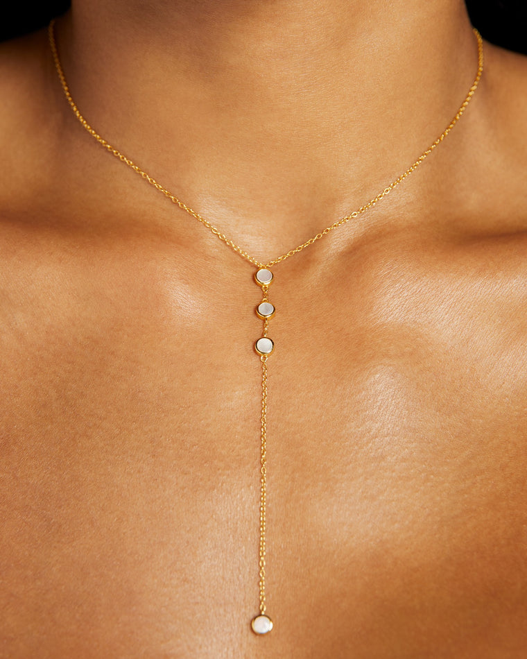 Gold $|& fyb jewelry Ren Lariat Necklace - SOF Detail