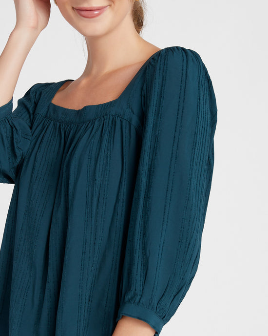 Rainforest $|& Gentle Fawn Rosa Solid Woven Top - SOF Detail