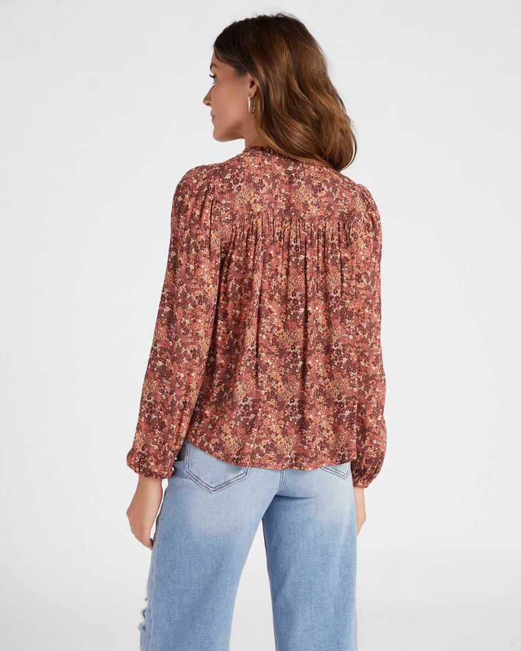 Sienna Ditsy $|& Gentle Fawn Evie Printed Long Sleeve Woven Top - SOF Back