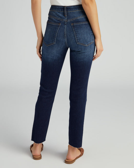 Management Blue $|& Kut From The Kloth Rachael High Rise Fab Ab Mom Jean - SOF Back