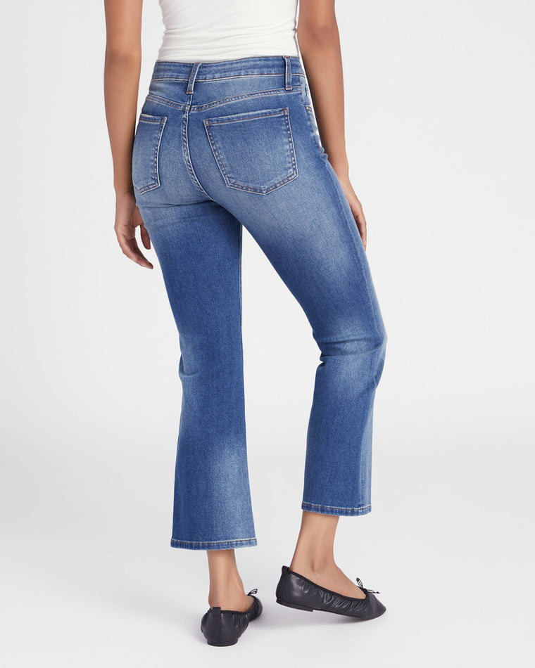 Reassuring Blue $|& Kut From The Kloth Kelsey High Rise Fab Ab Ankle Flare - SOF Back