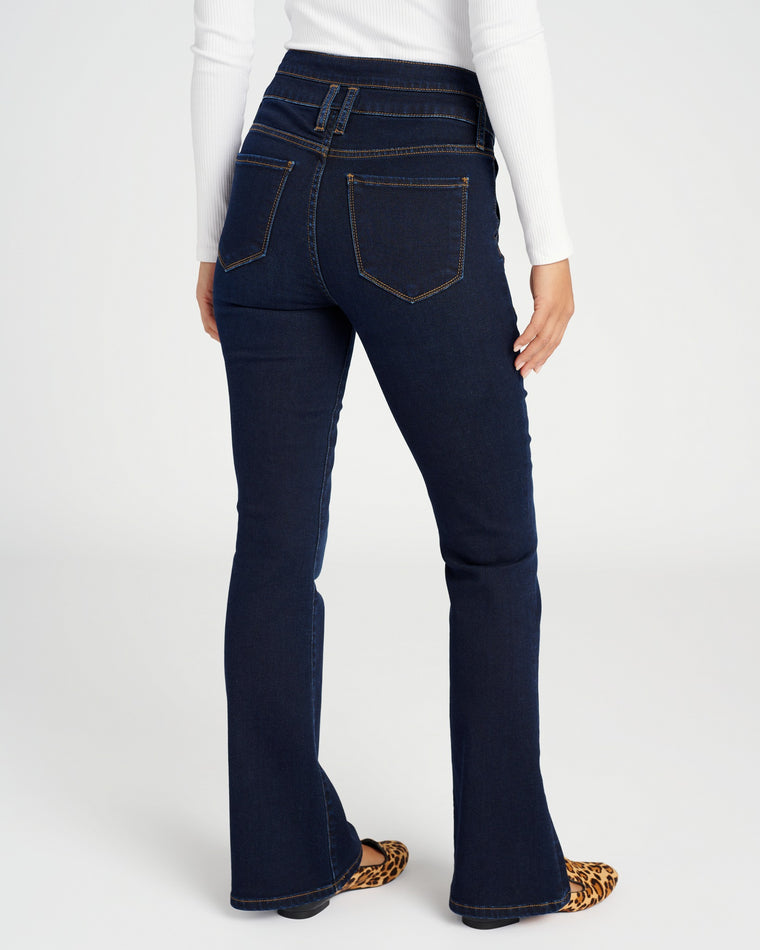 Familiarize Blue $|& Kut From The Kloth Stella High Rise Flare with Angled Pockets - SOF Back