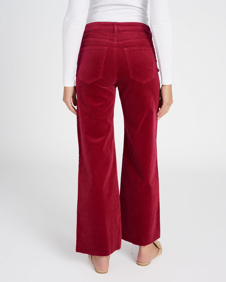 Ruby $|& Kut From The Kloth Jean High Rise Fab Ab Corduroy Wide Leg - SOF Back