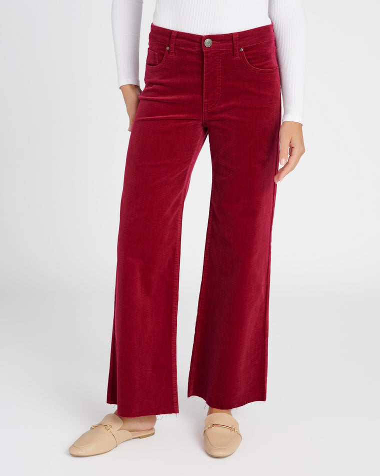 Ruby $|& Kut From The Kloth Jean High Rise Fab Ab Corduroy Wide Leg - SOF Front