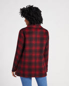 Earth Red $|& Tribal Lined Plaid Blazer - SOF Back