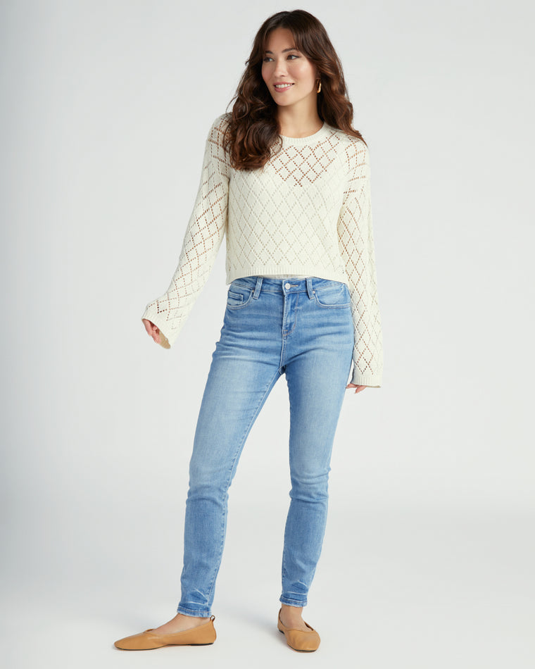 Sandstone $|& Z Supply Makenna Cropped Sweater - SOF Full Front