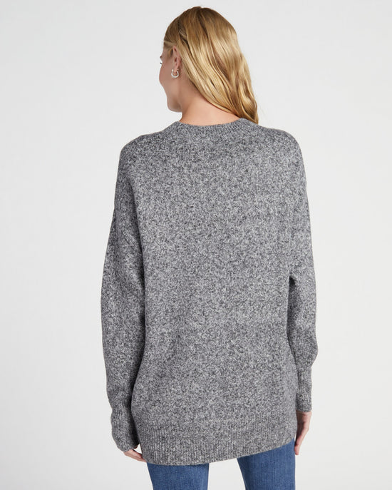 Heather Grey $|& Z Supply Silas Pullover Sweater - SOF Back