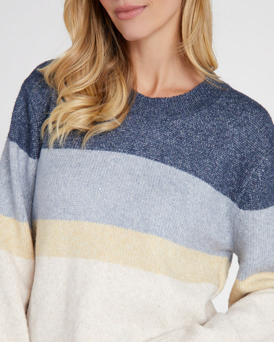 Blue Stone $|& Z Supply Sawyer Stripe Pullover Sweater - SOF Detail