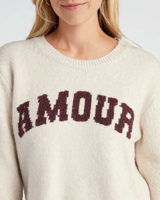 Light Oatmeal Heather $|& Z Supply Serene Amour Sweater - SOF Detail