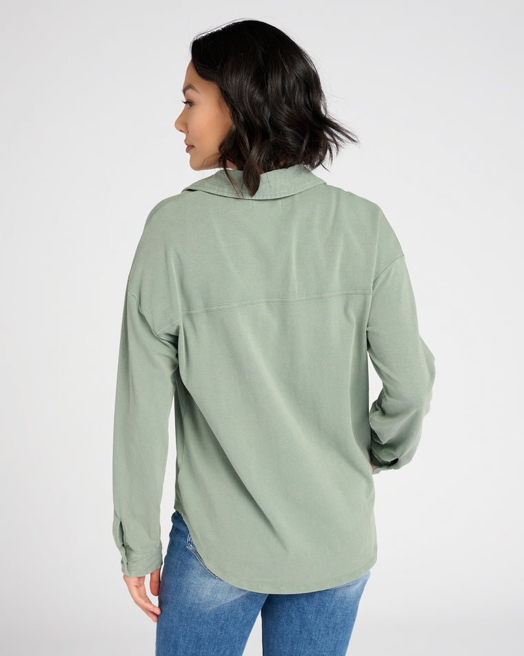 Evergreen $|& Z Supply Niccola Button Up Top - SOF Back