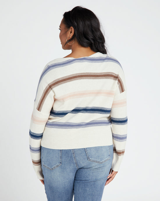 Multi Heather Stripe $|& Thread & Supply Lilly Sweater - SOF Back