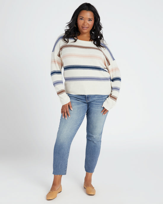Multi Heather Stripe $|& Thread & Supply Lilly Sweater - SOF Full Front