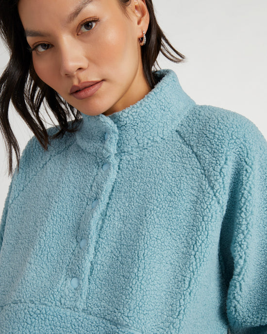 Blue $|& Molly Bracken Sherpa Pullover - SOF Detail