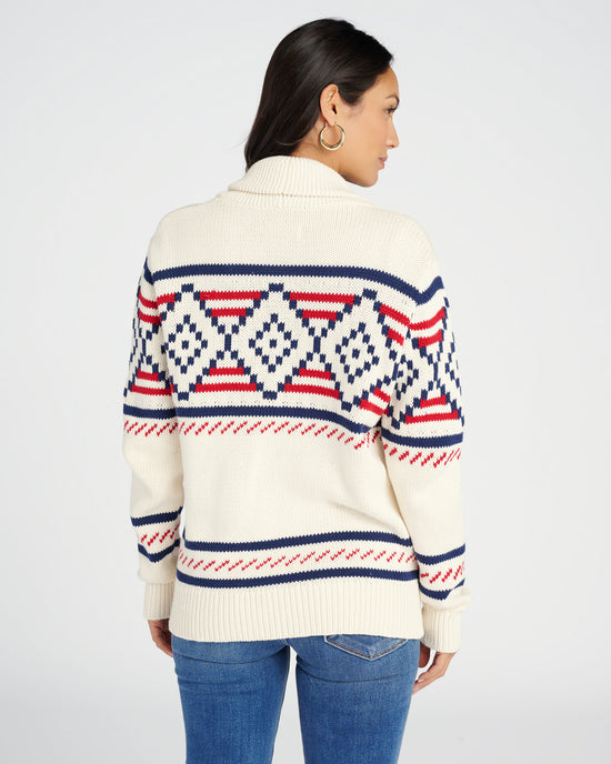 Cream Multi $|& The Normal Brand Alpine Heritage Cardigan - SOF Back