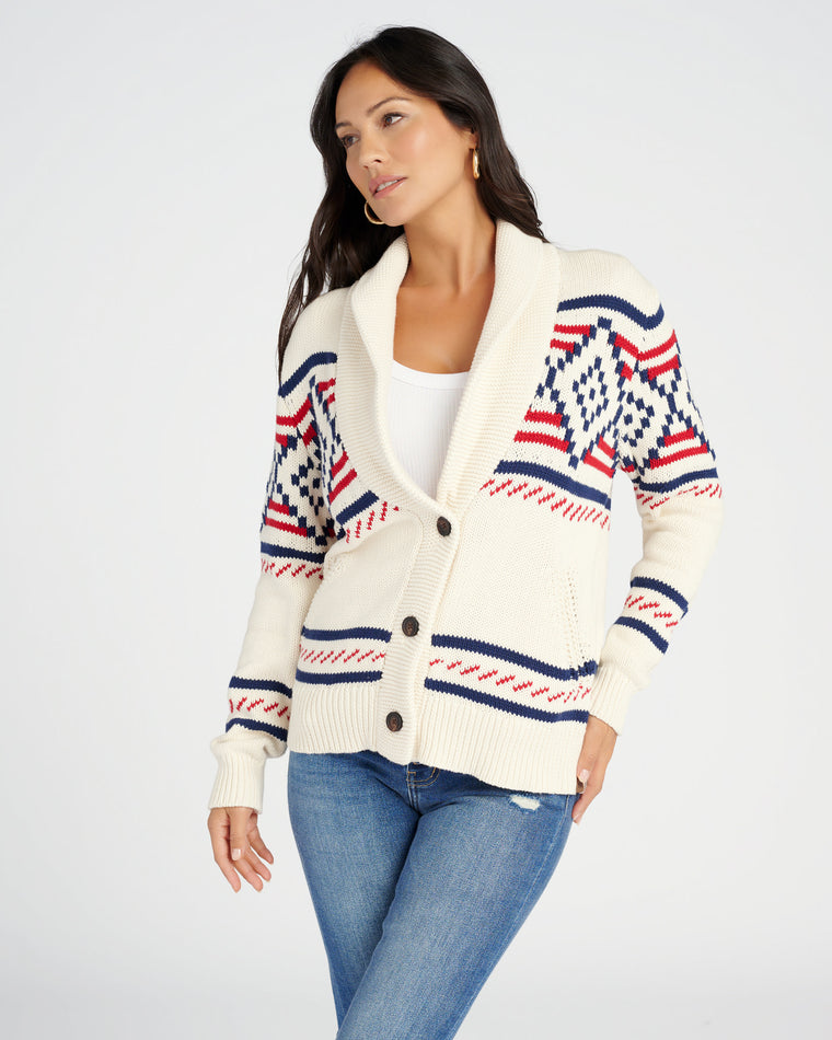 Cream Multi $|& The Normal Brand Alpine Heritage Cardigan - SOF Front