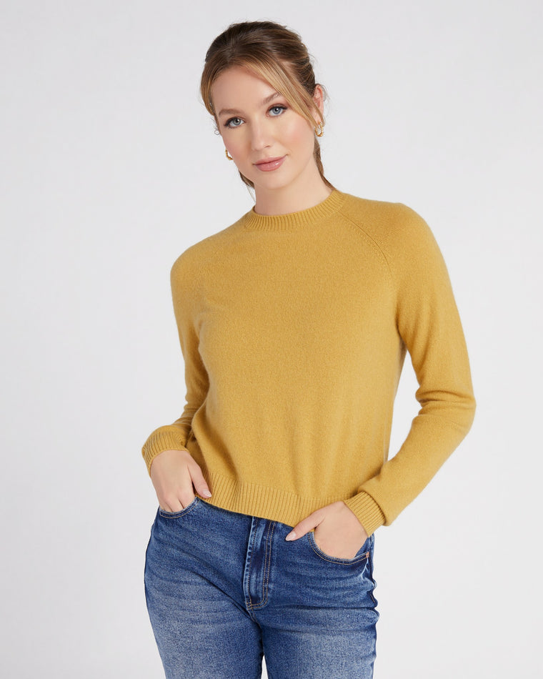 Gold Fusion $|& Minnie Rose Cashmere Crew Neck Sweater - SOF Front