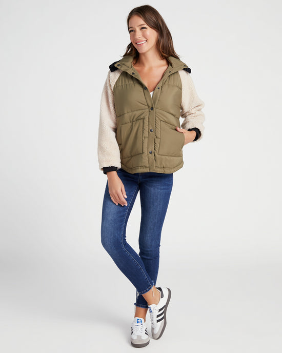 Olive $|& Saltwater Luxe Bezi Jacket - SOF Full Front