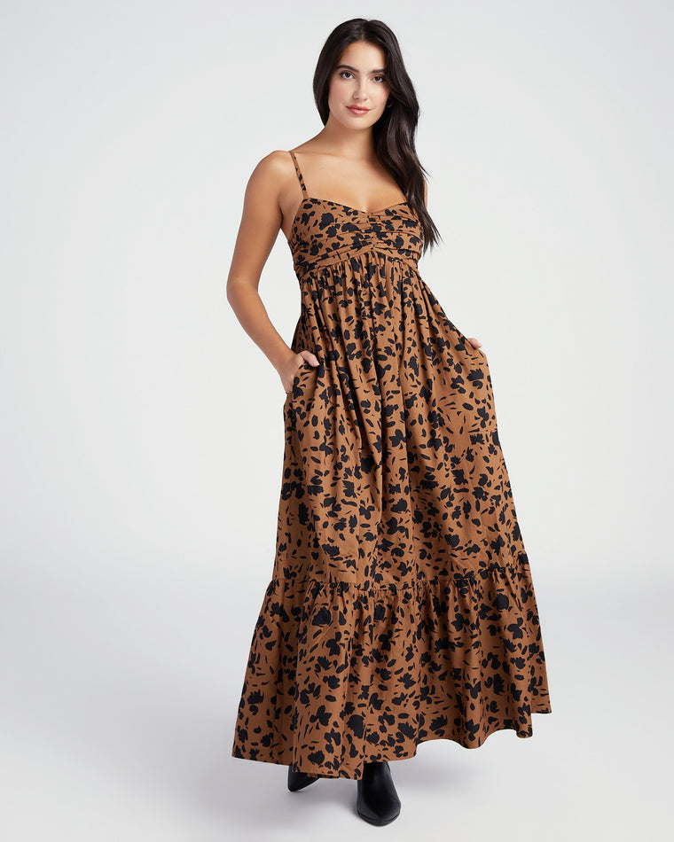Cinnamon $|& Saltwater Luxe Flora Maxi Dress - SOF Front