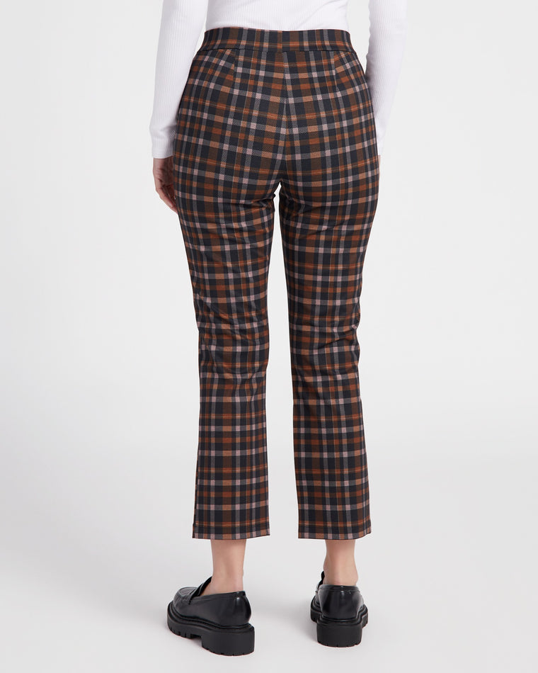 Cottage Check Brown $|& Sanctuary Carnaby Kick Crop - SOF Back