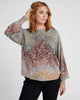 Plus Size Printed Sweater