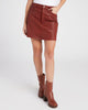 Jessica Coated Denim Skirt