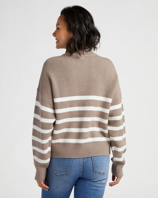 Taupe Ivory $|& Thread & Supply Russel Pullover - SOF Back