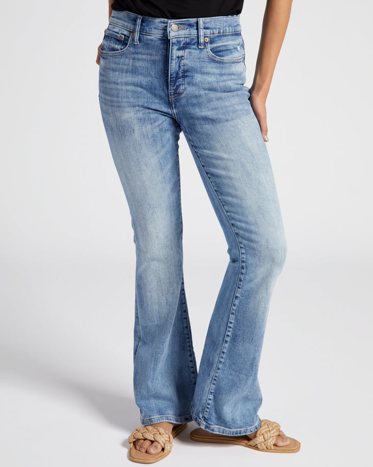 Cabana Blue $|& Lucky Brand High Rise Stevie Flare - SOF Front