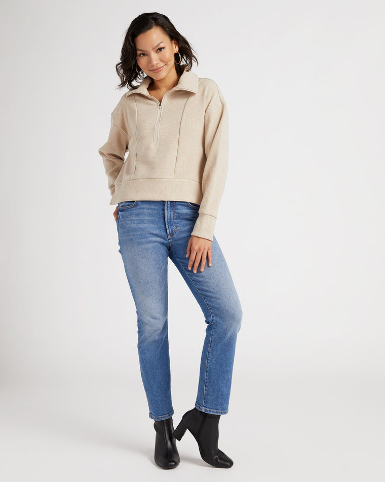 Pale Heather $|& Thread & Supply Kristine Pullover - SOF Full Front