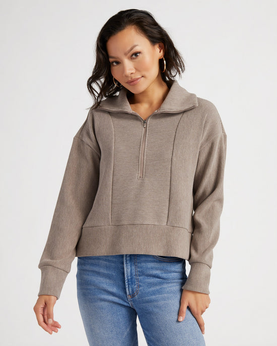 Driftwood Heather $|& Thread & Supply Kristine Pullover - SOF Front
