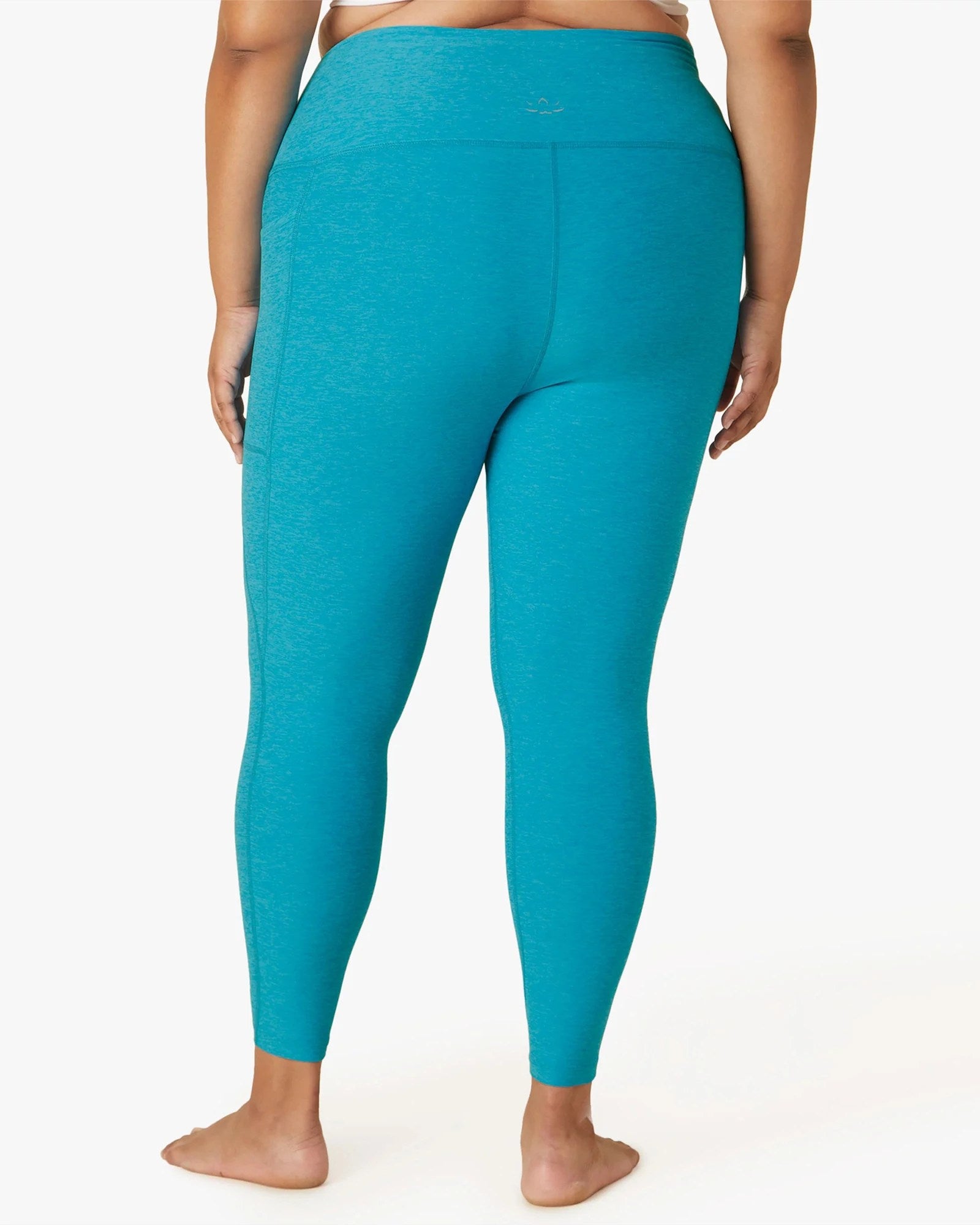 Blue Glow $|& Beyond Yoga Spacedye Out Of Pocket High Waist Midi Legging - VOF Back